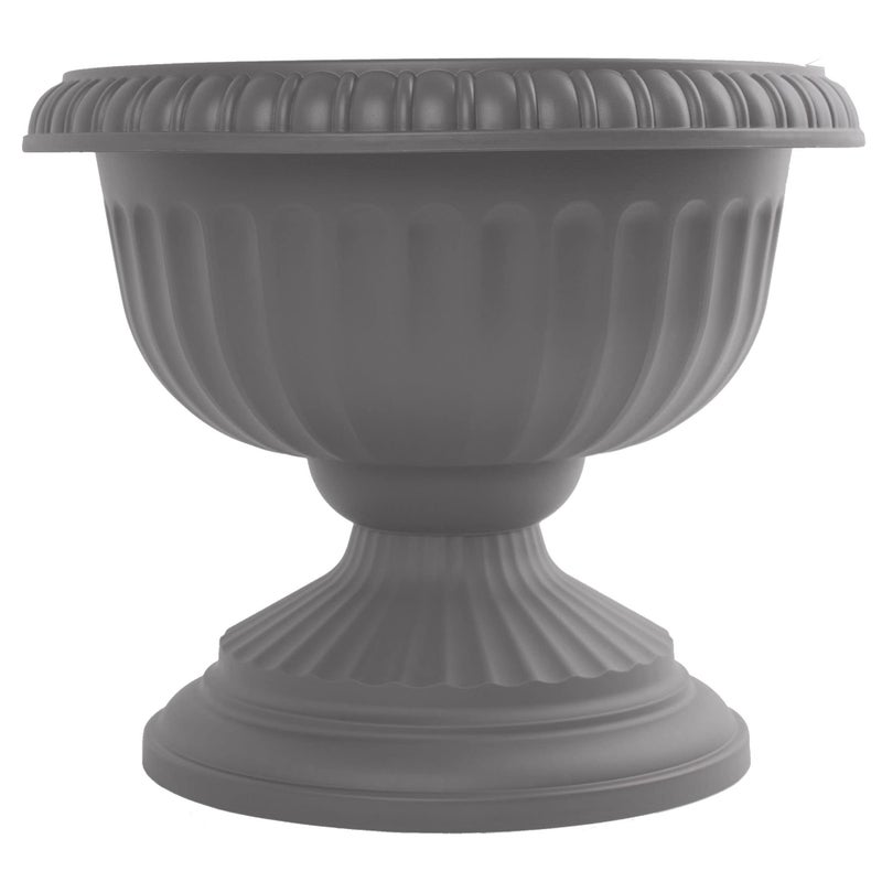 Bloem Grecian Urn Planter 12" Charcoal Gray - Image 1